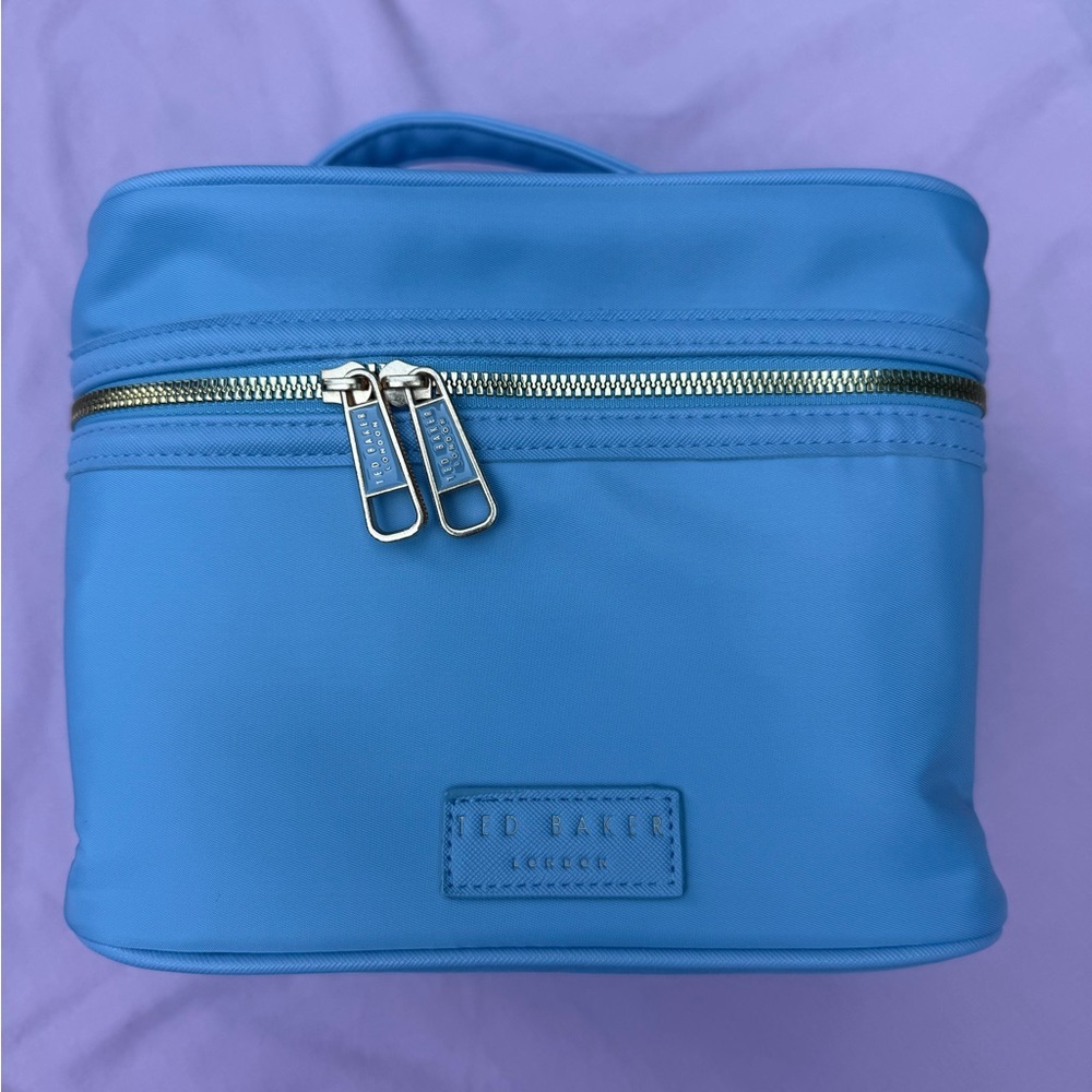 Ted Baker Blue Travel Cosmetic Case with Top Handle